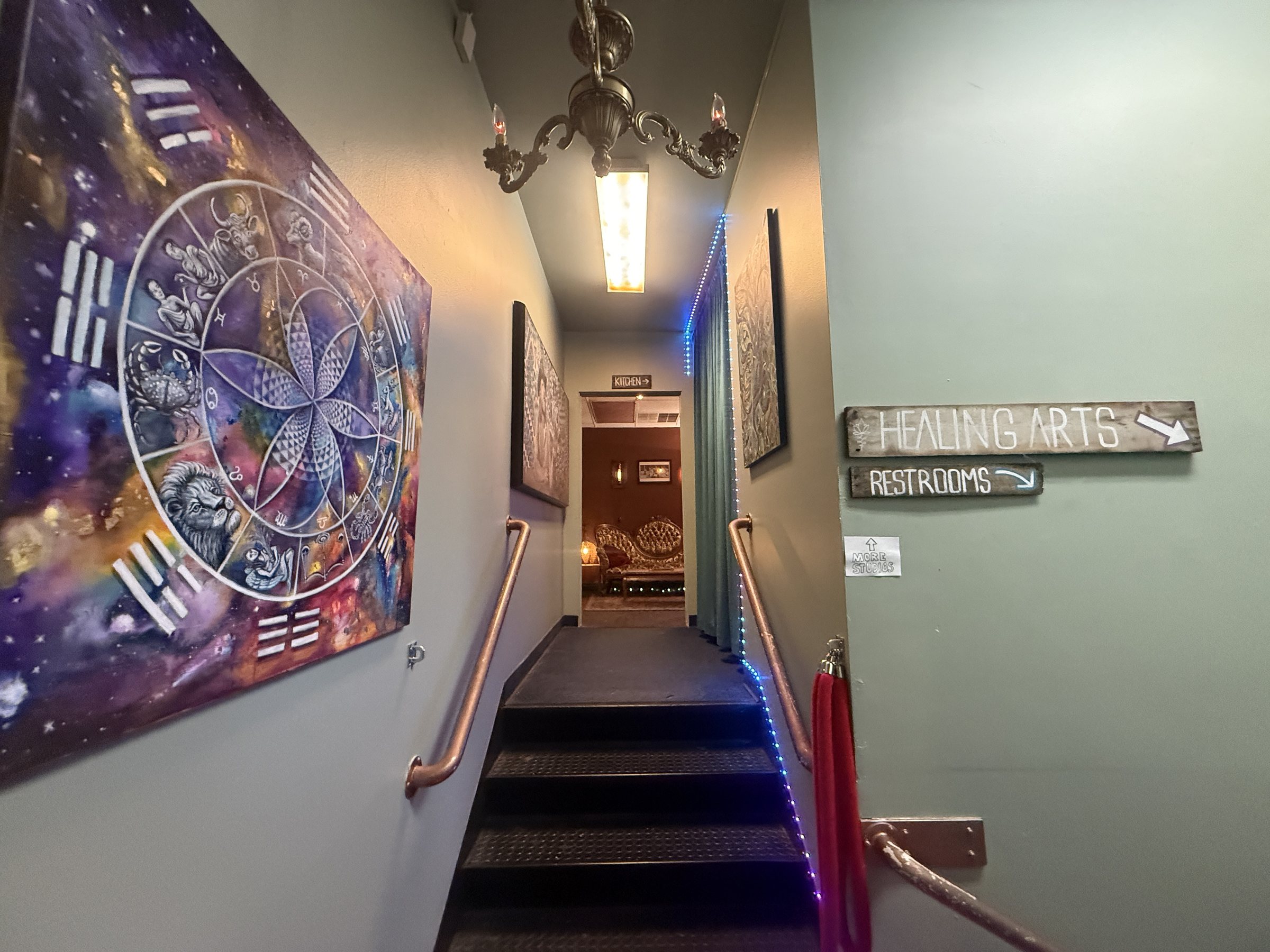 Stairway to the Healing Arts Floor